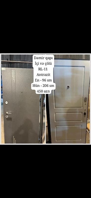 klass kredit dam ortukleri: Dəmir giriş və otaq qapıları 1) Giriş qapısı – şüşəli dizayn - Ölçü — 2