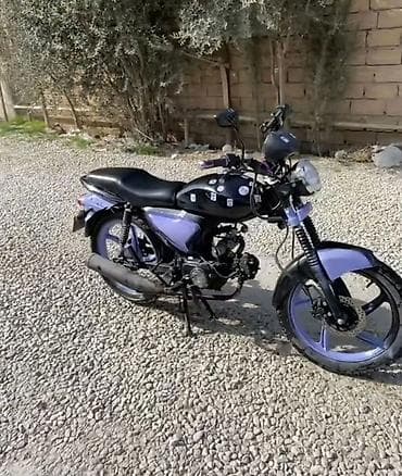 200cc motor: Moped tipli motosiklet - Rəng: qara-bənövşəyi (disklər və plastik — 3
