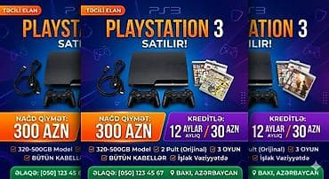PlayStation 3 satılır – Slim model - Yaddaş: 320–500 GB - 2 ədəd lalafo.az -da PlayStation 3 satılır – Slim model - Yaddaş: 320–500 GB - 2 ədəd