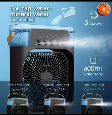 установка кондиционера в баку: Ev ofis bağ evləri üçün serinkeş 3 sürət rejimi, 7 LED i işıqlandırma — 1