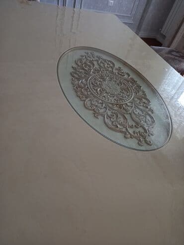 Qonaq otağı üçün, Yeni, Dördbucaq masa, 8 stul — 6