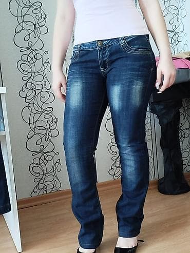 Stop Brendine . üçün cins şalvar - Stil: düz kəsim, klassik beş ciblə