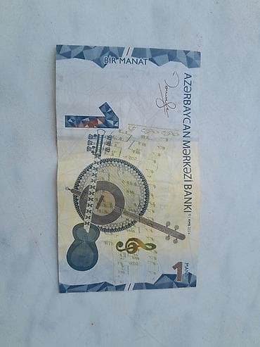 manatla: Məhsul: Azərbaycan manatı – 1 manatlıq banknot . radar palintron nomre — 1