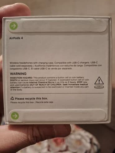 irşad airpods qiymeti: Simsiz (Bluetooth) Qulaqcıqlar, Apple, rəng - Ağ — 2