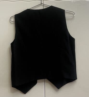 aşbaz geyim: Qara qısa klassik jilet — 2