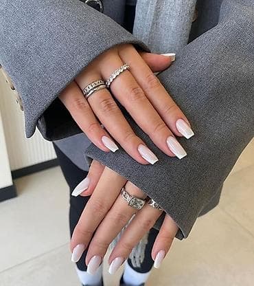 Avto xidmətlər: Xidmət: Fransız manikürü (gel/şellak) Təsvir: - Klassik fransız — 2