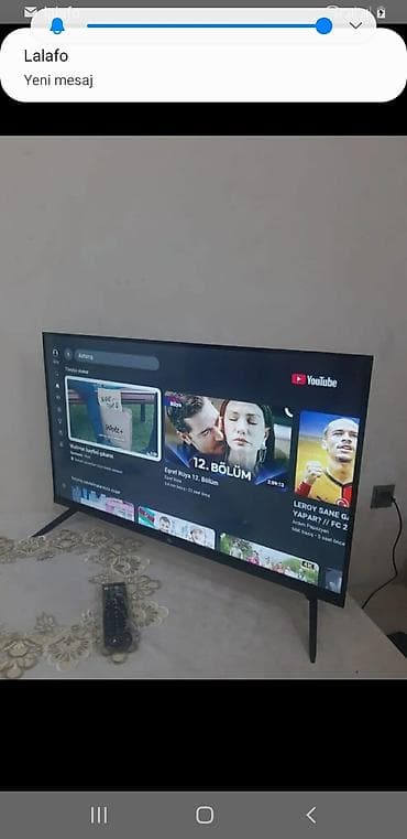 Taube 82 ekran Smart tv daxili krosno kart yeri var