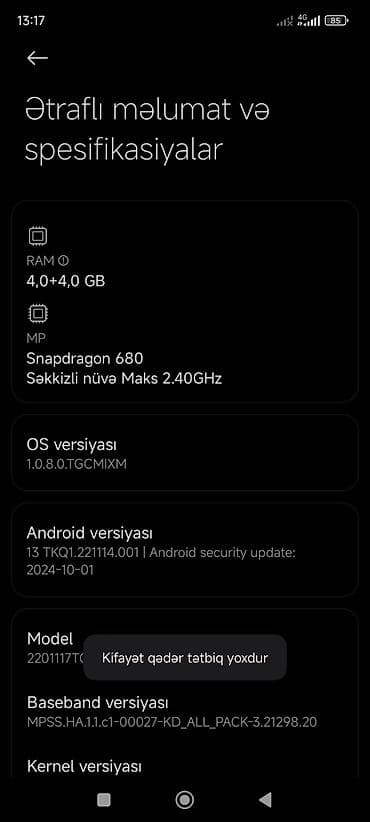 akumlyator islenmis: Xiaomi 11i HyperCharge, 64 GB, rəng - Göy, 
 Barmaq izi, İki sim kartlı, Face ID — 1