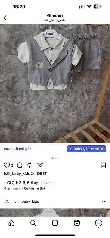 Uşaq dəsti, Qız üçün, 0 - 3 ay