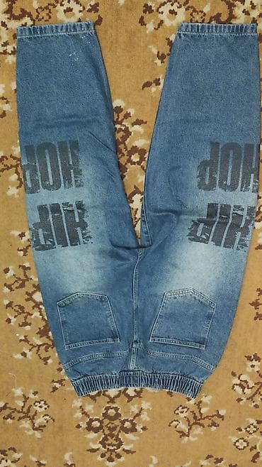 cins şalvar kişi: " alanlara endirim edəcəm " Unisex geniş kəsimli cins şalvar - Rəng — 2