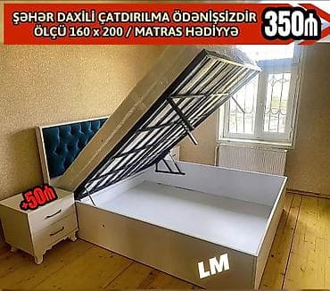 qedimi kravat: Yeni, İkinəfərlik çarpayı, Bazalı, Matras ilə, Siyirməsiz — 1