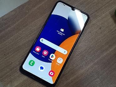 Samsung Galaxy A03s, 32 GB, rəng - Göy, Zəmanət, Düyməli, Sensor