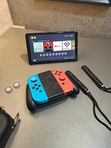 android box tv: Nintendo switch Oled 64GB daxili yaddaşı əlavə olaraq 256GB daxilində — 7