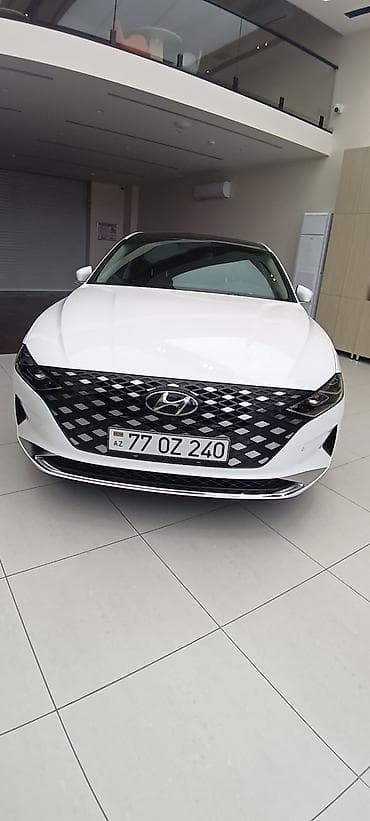 inci aku: Hyundai Grandeur – ağ rəng, sedan, R19 ikirəngli yüngül lehimli — 2