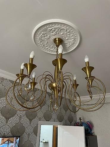Çılçıraq, 8 lampa, Metal