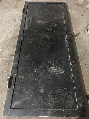 Metal qapı - Material: qalın polad lövhə və metal karkas Sekilde — 7