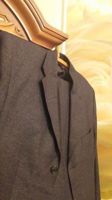 göy rəngli kişi cemperləri: Kostyum, Demisezon, 4XL, rəng - Göy — 2