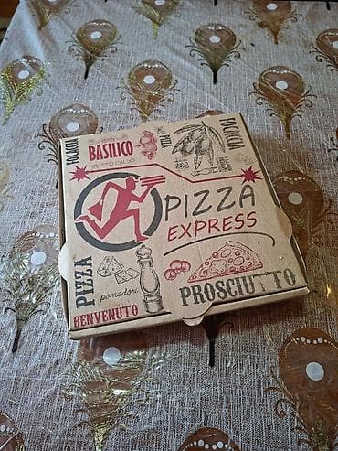 pendir: Pizza Express kağız pizza qutusu 600 ededdir umumi cekisi 30dan — 2