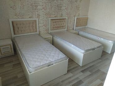 qosa carpayi: Yeni, Təknəfərlik çarpayı, Bazalı, Matras ilə, Siyirməsiz, Azərbaycan — 4