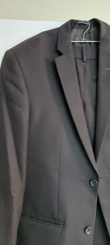 kişi ucun klassik qara kostyum: Kastyum. Karicniviy rengde. Razmer 50 — 4