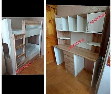 Oğlan və qız üçün, Yeni, 2 təknəfərlik çarpayı, Yazı masası