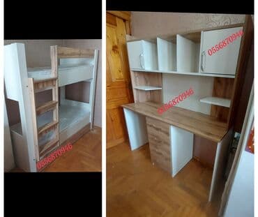 dizayn mebel: Oğlan və qız üçün, Yeni, Siyirməli, Yazı masası, Stulsuz — 1