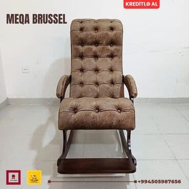 диван и кресло: Новый, Кресло-качалка, Ткань, Есть кредит, Бесплатная доставка в черте города — 4