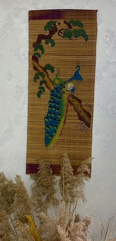 divar resimleri: Bambuk Divar Paneli Dekor – Əl İşi Rəsm Vyetnamdan alınıb. Uzunluğu — 1