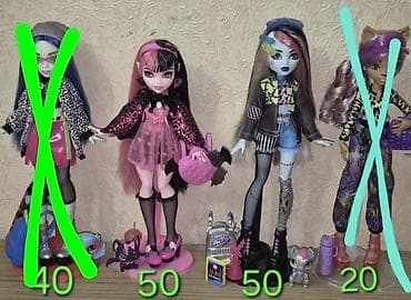 Monster High kuklalar g3 Bütün kukla aksesuarları yerindədir, doll lalafo.az -da Monster High kuklalar g3 Bütün kukla aksesuarları yerindədir, doll