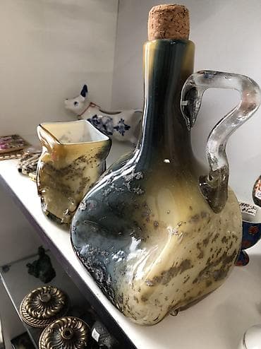 Спорт и отдых: Винтажный набор графин со стаканом авторская работа ! — 3