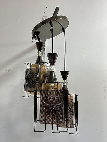 Led Çılçıraq, 3 lampa, Metal