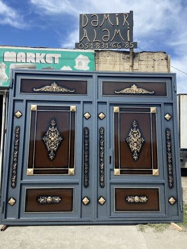 ən ucuz darvazalar: Eni-3 Hündürlük-2.60 Çərçivə-8lik Şveller,List-2.5,Profil — 10