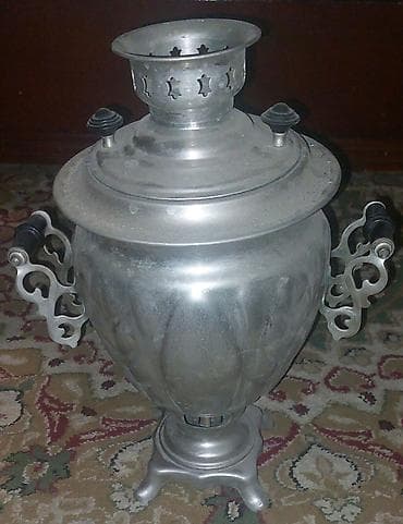 samovar 5l: Klassik metal samovar - Material: cilalanmış metal (alüminium — 2