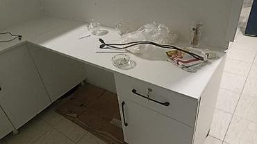 Resepsiyon-balıq masası və ofis mətbəx mebeli dəsti Təsvir: - L