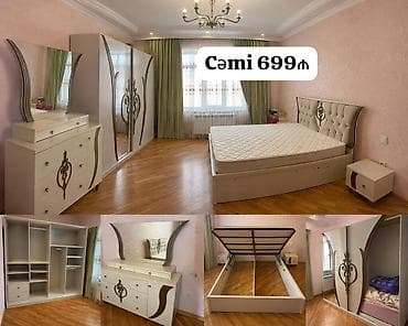 İkinəfərlik çarpayı, Termo, Dolab, 2 tumba, İşlənmiş