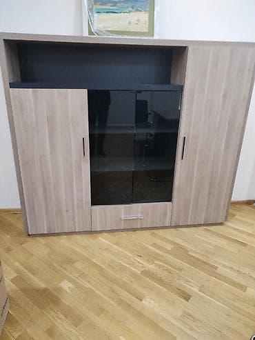 Ofis masaları: Tecili mudir desti mebeli satilir, material MDFdi, ideal — 5