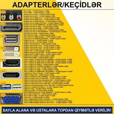 Skanerlər: Adapterlər/Keçidlər SAYLA ALANA VƏ USTALARA TOPDAN QİYMƏTLƏ VERİLİR! — 2