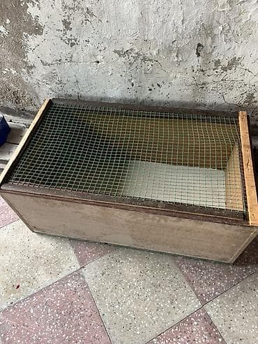 dovsan: Taxta sandıq/yeşik – torlu qapaqlı - Material: MDF/taxta lövhələrdən — 3