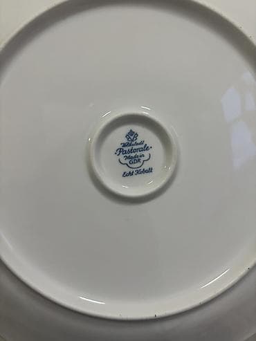 farfor boşqablar: Boşqablar, 1 əd, rəng - Mavi, Farfor, Almaniya — 3