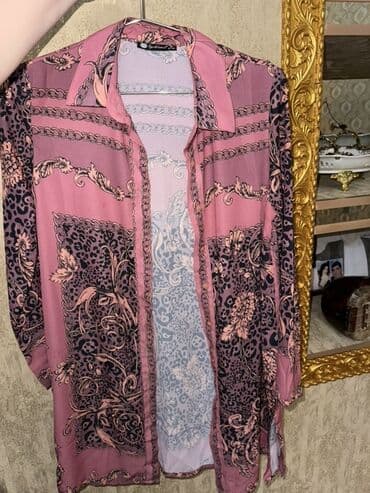 qadın geyimi: Qadın köynəyi – düyməli - Ölçü: 36 (etiketdə “6m 36 razmer” qeyd — 4