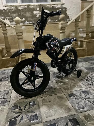 rama velo: Uşaq velosipedi – motocross üslubunda dizayn - Rəng: qara, idman — 5