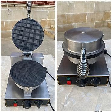 elektrik caynik: Waffle-vafli bişirən aparat - Paslanmayan poladdan korpus, peşəkar — 1