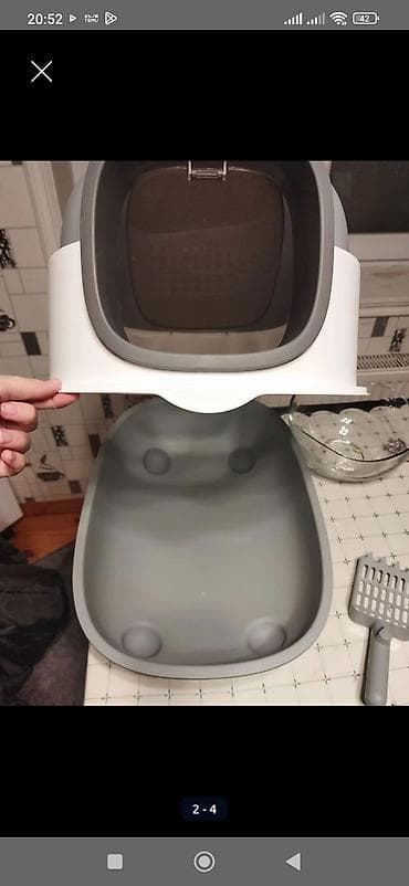 pişik südü tozu: Sola çevir yenidir.Qapalı pişik tualeti – scoopup ilə - Qapalı — 3