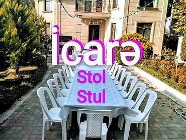 Tədbirlərin təşkili. Stol stul icarəsi Ad günləri, nişan, xına, toy