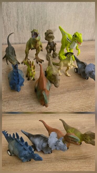 dinozavr konstruktorları: Uşaq oyuncaqları – dinozavr fiqurları dəsti - Müxtəlif növ dinozavr — 1