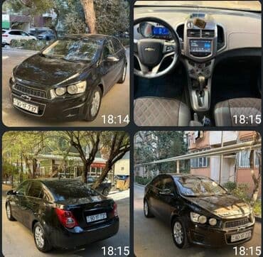 Chevrolet Aveo sedan – qara rəng, avtomatik transmissiya. Xarici: -
