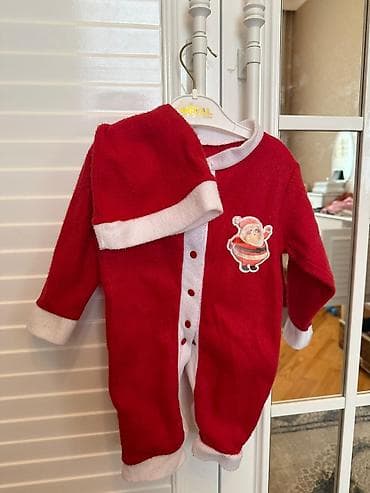 paltar asilqani: Uşaq üçün Yeni il temalı paltar dəsti - Model: Santa Klayz dizaynlı — 1