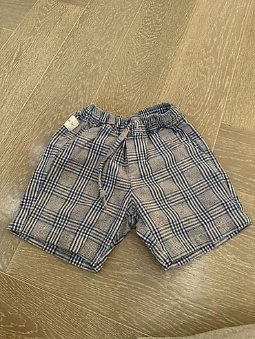 usag geyimi: Uşaq şortu – Nanán brendi - Naxış: mavi-ağ-qara tonlarda — 1