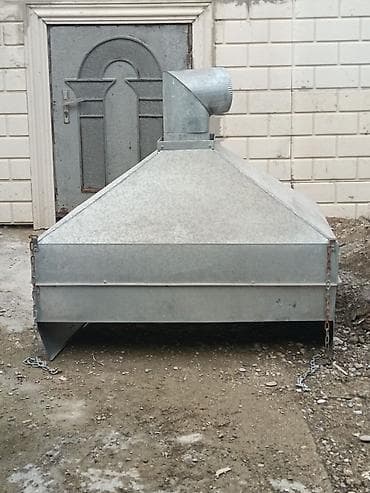 Sink üçün hazırlanmış galvanizli metal aspirasiya sistemi və tüstü — 1