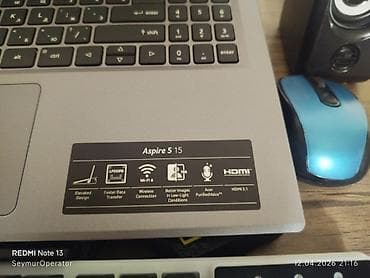 şit ustu monitor: Acer Aspire 5 15 noutbuku Texniki xüsusiyyətlər və imkanlar: - Ekran — 3